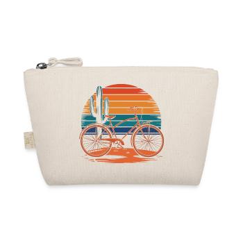 Vintage Fahrrad Wüste Sonnenuntergang - Bio-Täschchen - Natur - Vorne