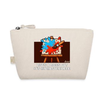LIFE'S A MESS BUT IT'S MY MASTERPIECE - Organic Pouch - nature - Front