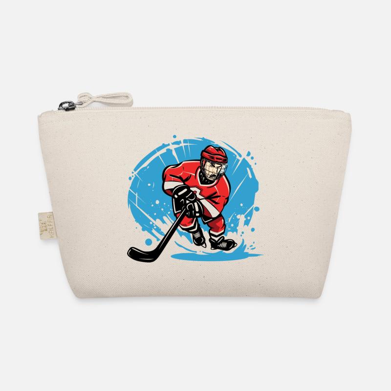 hockey player Organic Pouch