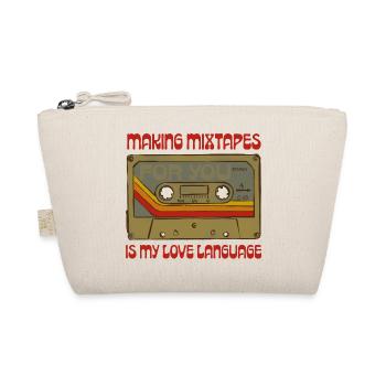 Mixtapes sind meine Liebessprache - Bio-Täschchen - Natur - Vorne