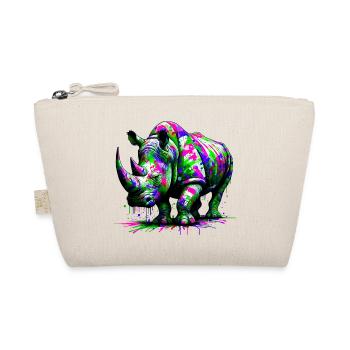 Nashorn - Bio-Täschchen - Natur - Vorne