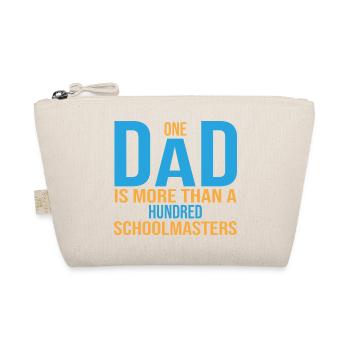 Ein Dad ist mehr als hunderte an Schulmeistern - Bio-Täschchen - Natur - Vorne