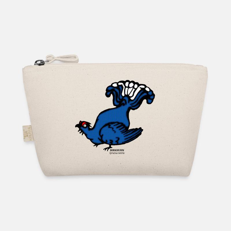 Black grouse Lyrurus tetrix illustration Ornithology Organic Pouch