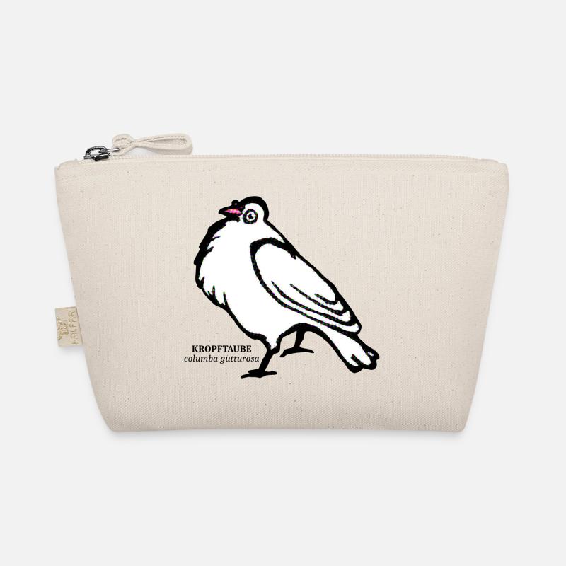 Kropftaube Taube illustration retro Ornithologie Bio-Täschchen