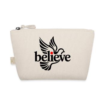 believe pigeon - Organic Pouch - nature - Front