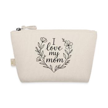 I love my mom - Organic Pouch - nature - Front