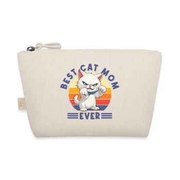 Cat Best Cat Mom Ever Cat Mom Funny Saying - Organic Pouch - nature - Front