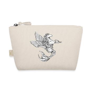 Fantasy horse with wings and fish tail - Organic Pouch - nature - Front