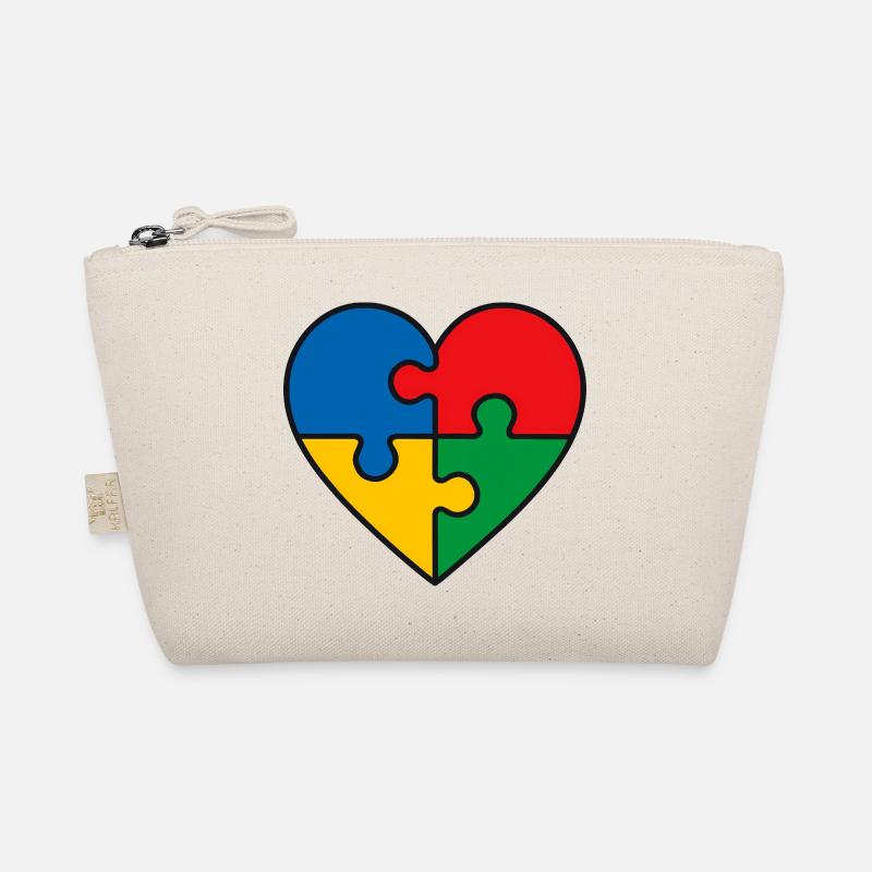 Puzzle Herz Bio-Täschchen
