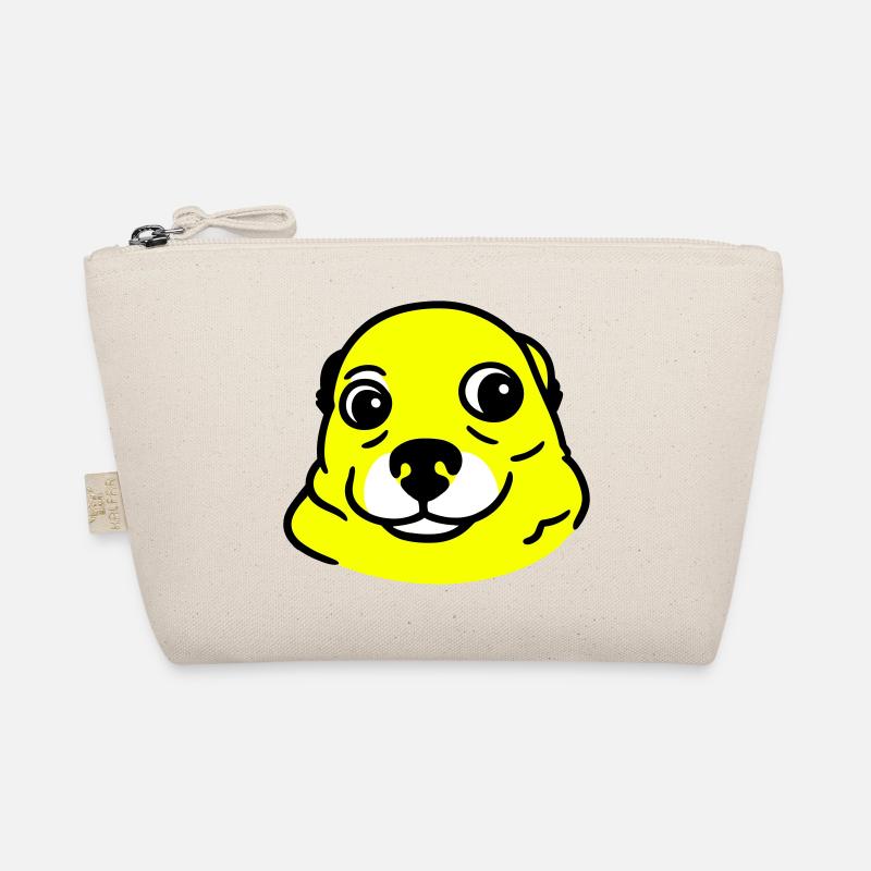 Anxious Dog in Pop Art Style Organic Pouch