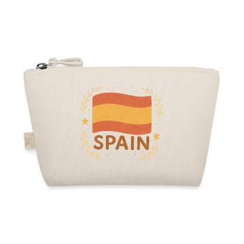 Boho Spanien Flagge – Spain Design für Urlaubslust - Bio-Täschchen - Natur - Vorne