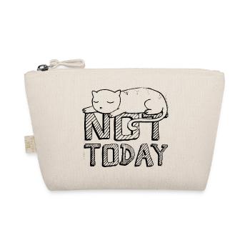Not Today (Sleeping Cat) - Organic Pouch - nature - Front