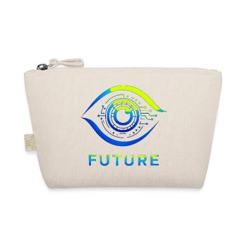 Futuristic Circle Technology Design - Organic Pouch - nature - Front