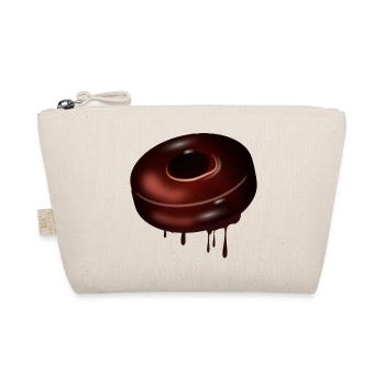 Motif de beignet au chocolat avec glaçage brillant - Trousse biologique - nature - Devant