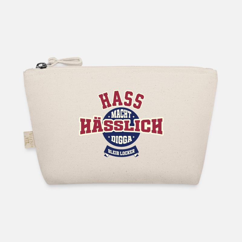 Hass macht hässlich - Bio-Täschchen - Natur