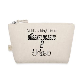 Nichts schlägt einen Düsenflugzeug 2 Urlaub - Bio-Täschchen - Natur - Vorne