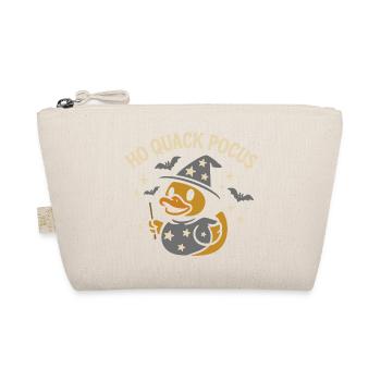 Magician Rubber Duck with Funny Saying Motif - Organic Pouch - nature - Front