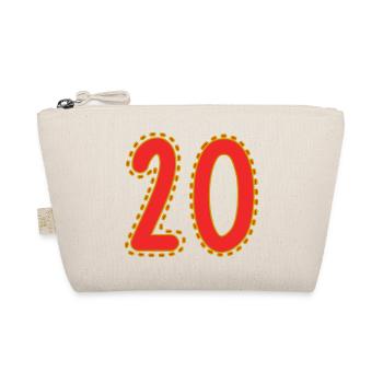 20. 20 ANS. 20e ANNIVERSAIRE. ANNIVERSAIRE 20 ANS. - Trousse biologique - nature - Devant