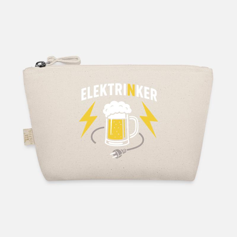 Elektrinker: Elektro Wortspiel Bier & Kabel Design Bio-Täschchen