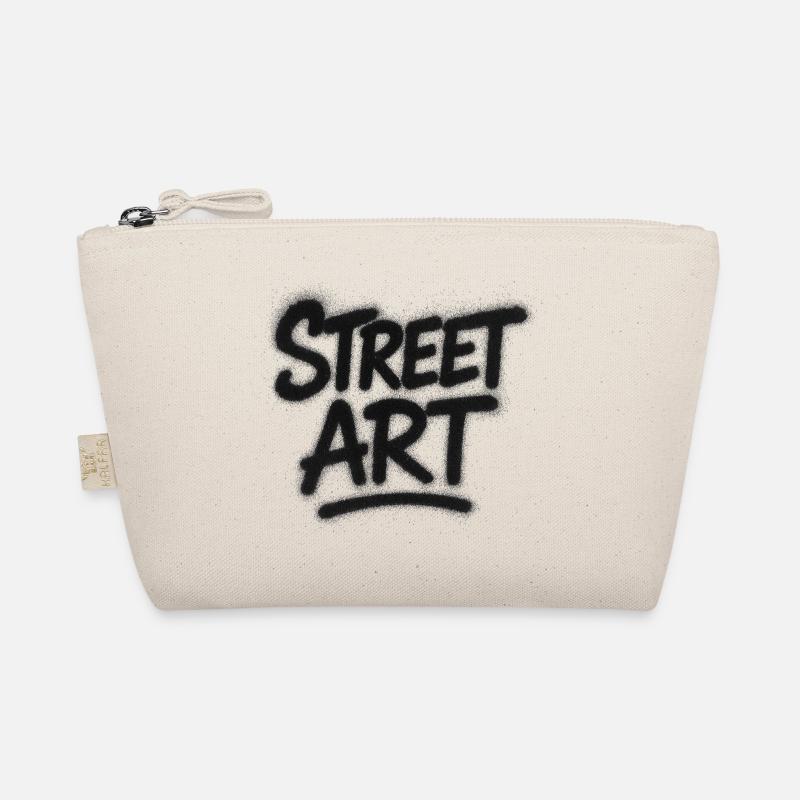 Street Art Spray Graffiti - Bio-Täschchen - Natur