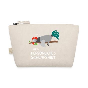 Personal sleep shirt gift rooster chicken chickens - Organic Pouch - nature - Front