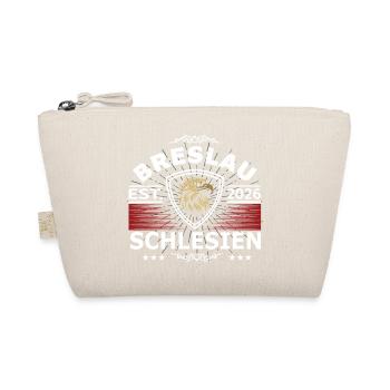 Wroclaw Eagle – Silesian Coat of Arms Design - Organic Pouch - nature - Front