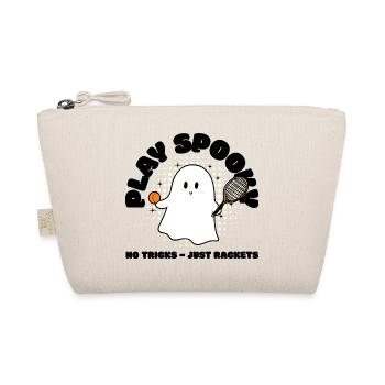 Süßer Halloween Tennis Geist Geister Tennisspieler - Bio-Täschchen - Natur - Vorne