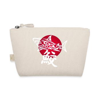 White shark and red sun - Organic Pouch - nature - Front