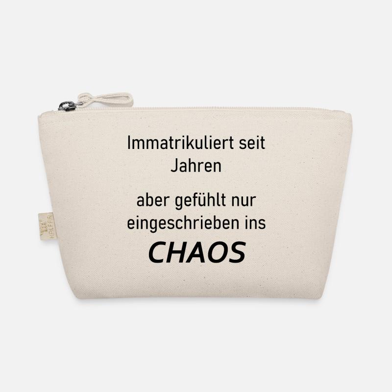 Unispruch "Immatrikuliert ins Chaos" Studenten Bio-Täschchen