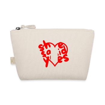 Coeur avec amour et accent de texte - Trousse biologique - nature - Devant