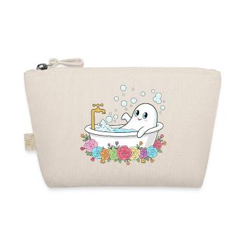 Funny ghost in the flower bath - Organic Pouch - nature - Front