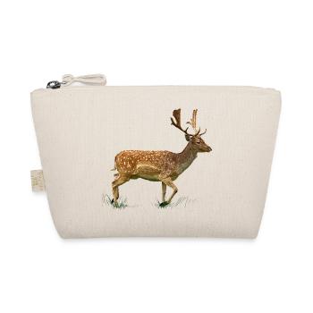 Deer in the grass forest - Organic Pouch - nature - Front