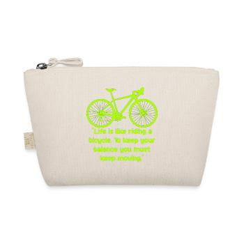 Équilibre du vélo Texte néon - Trousse biologique - nature - Devant