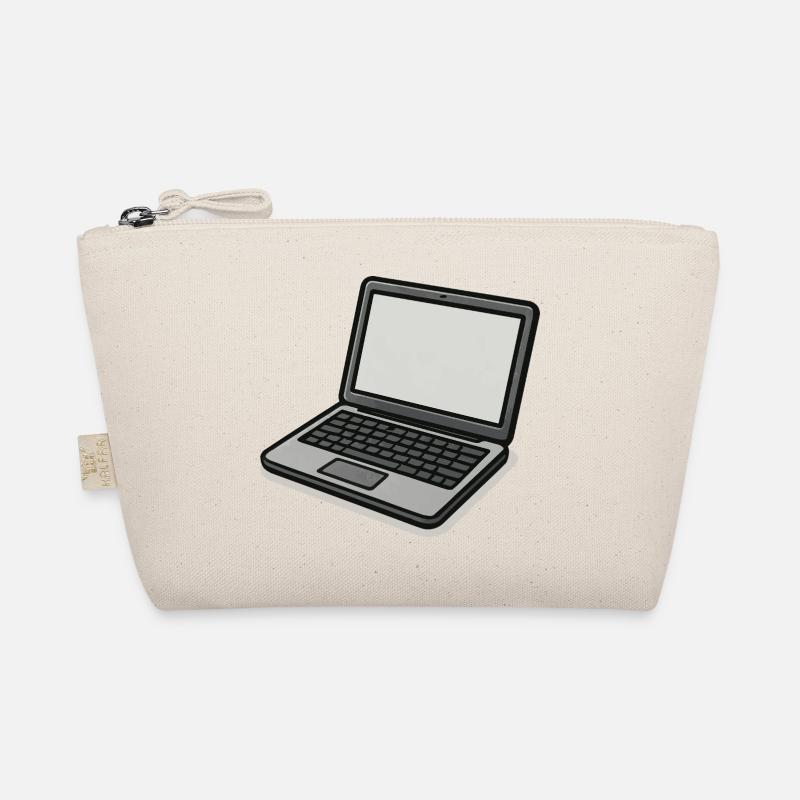 Vintage style laptop Organic Pouch