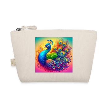 Pfau - Bio-Täschchen - Natur - Vorne