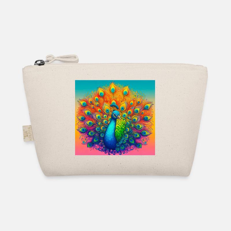 Pfau - Bio-Täschchen - Natur
