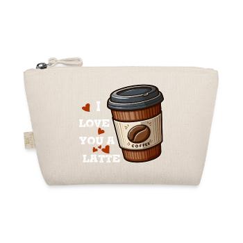 I love a latte - Organic Pouch - nature - Front