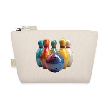 Colorful Bowling Scene Pattern - Organic Pouch - nature - Front
