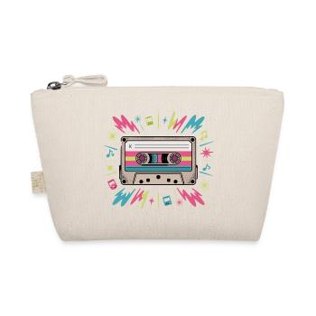  K Mixtape Kassette Retro 80er 90er Musik - Bio-Täschchen - Natur - Vorne