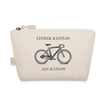 Fahrrad Lieber Rastlos als Radlos  - Bio-Täschchen - Natur - Vorne