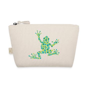 Dot frog made of colorful circles - Organic Pouch - nature - Front