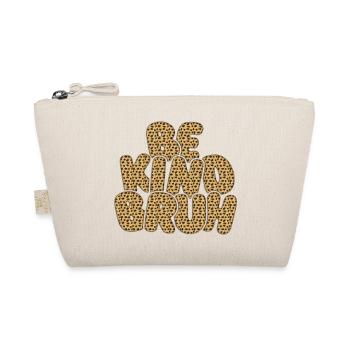 Be Kimbo Brown Leoparden Text - Bio-Täschchen - Natur - Vorne