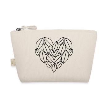 Heart of Leaves | Love for Nature Statement - Organic Pouch - nature - Front