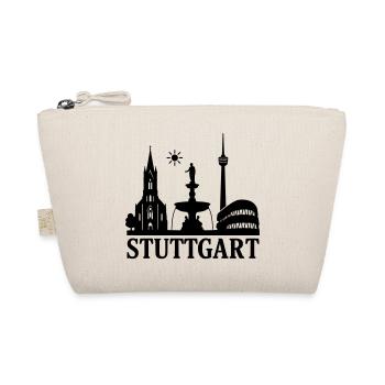 stuttgart silhouette wahrzeichen - Bio-Täschchen - Natur - Vorne