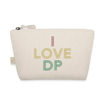 I Love DP Distressed Vintage Retro 70s - Organic Pouch - nature - Front