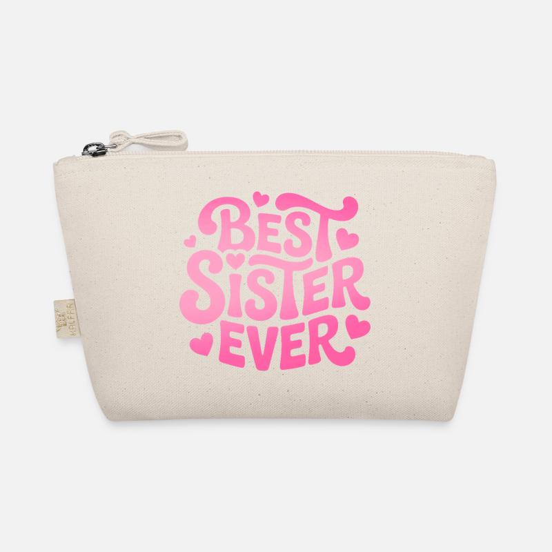Best Sister Ever Schwester - Bio-Täschchen - Natur