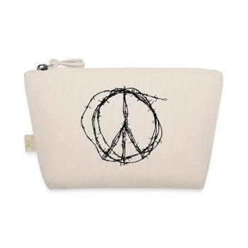 Symbol des Friedens Peace - Bio-Täschchen - Natur - Vorne
