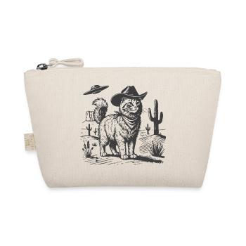 Cowboy cat in the sci-fi desert - Organic Pouch - nature - Front