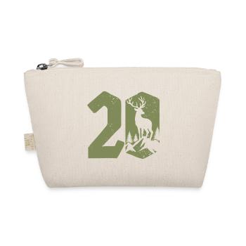 Hunter 20th Birthday Hunting 20 Years Number Deer - Organic Pouch - nature - Front