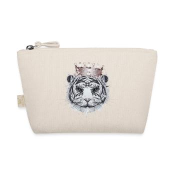 Tigre blanc avec couronne – Élégant grand chat - Trousse biologique - nature - Devant